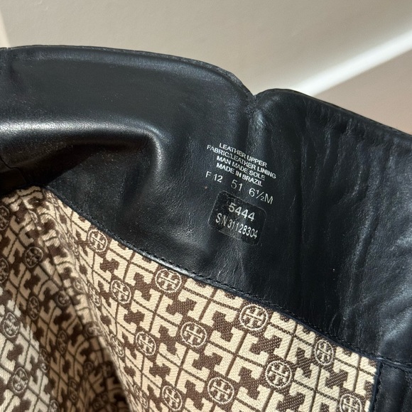 Tory Burch Black Irene 5444 Riding Boots, Size 6.5 - Picture 5 of 7